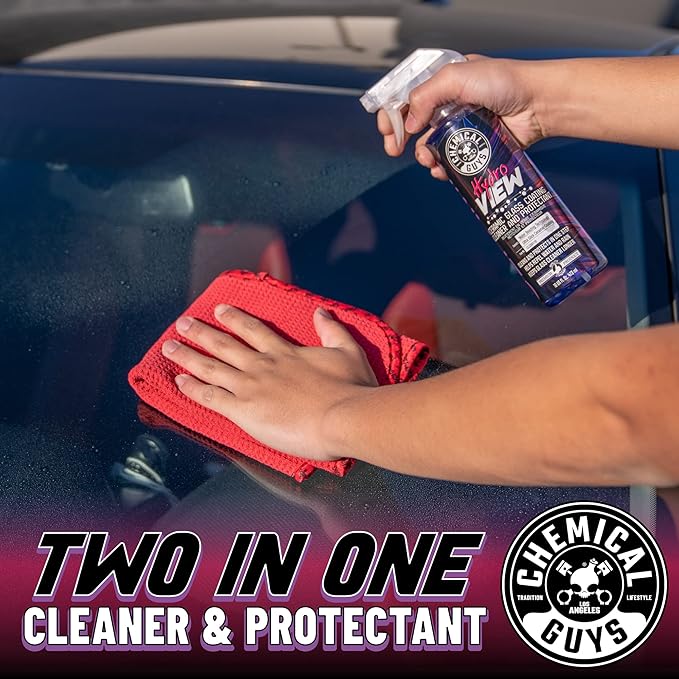 Chemical Guys HydroView Ceramic Glass Cleaner & Coating - Cleans & Adds Hydrophobic Protection, Car Window Cleaner for Glass,