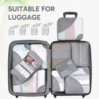 10 Set Packing Cubes for Travel, Gifts for Women Mom,Anti-Tearing Suitcase Organizer for Luggage with Shoe & Hanging Toiletry