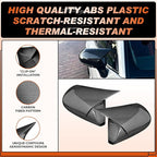 ACLONG Carbon Fiber Mirror Cover Caps Fit for Toyota Camry 2018 2019 2020 2021 2022 2023 2024 2025- Rearview Side Mirror Covers-Ox Horn Design, Left Driver Side & Right Passenger Side,1 Pair