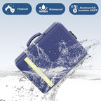 Fireproof Document Bag, Insulated Large Document Box with Lock, Important Document Organizer with Waterproof Zipper, Portable