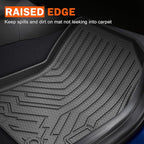 KUST Floor Mats Cargo Mat for Honda Prologue & Chevy Blazer EV 2024-2025 2026, All Weather Rear Trunk Liner with Backrest Mat for Prologue Accessories TPE Rubber High Edge