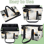 Reusable Grocery Bags Heavy Duty Shopping Bags Foldable Large Tote Bags with Long Handles & Hard Bottom
