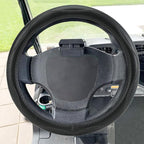 Golf Cart Steering Wheel Covers,13.5 to 14" Golf Cart Steering Wheel Cover Universal for Yamaha,EZGO TXT & RXV,Club Car DS & Precedent, Leather Comfortable, Non-Slip, Wear-Resistant (Black)