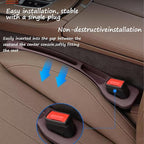 Car Seat Gap Filler- Universal Console Catcher to Prevent Items from Falling Between Seats and Console, Anti-Drop Organizer with Secure Fit (Beige)