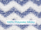 Niko Easy Wash Children's Car Seat Cover & Liner - Blue Chevron Minky - Great for Winter Weather - Universal FIT - Crash Test
