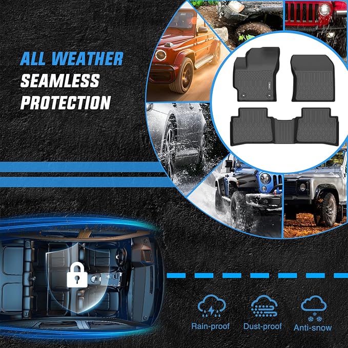 Nilight TPE Floor Mats for Toyota Corolla (Including Hybrid) 2020 2021 2022 2023 2024 2025 2026 All Weather Custom Fit Heavy Duty Floor Liners