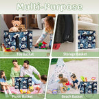 Reusable Grocery Bags Heavy Duty Shopping Bags Foldable Large Tote Bags with Long Handles & Hard Bottom