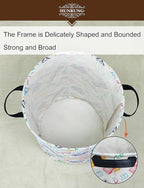 HUNRUNG Laundry Hamper,Large Canvas Fabric Lightweight Storage Basket Toy Organizer Dirty Clothes Collapsible Waterproof for 