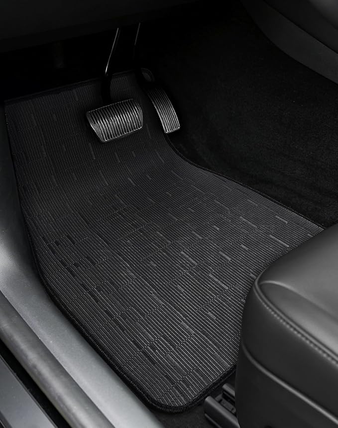 Ultra Durable Car Floor Mats, Premium PVC Coil All-Weather Automotive Floor Mats, Universal Fit with Anti-Slip Nibbs Backing,