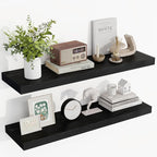 36 Inch Floating Shelves, 36"x9.25"x1.5" Inch Deep Floating Shelves for Wall, Wooden Shelves for Bathroom, Bedroom, Living Ro