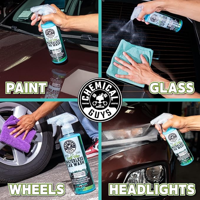 Chemical Guys Swift Wipe Sprayable Waterless Car Wash Spray - Spray and Wipe to Safely Clean and Shine Cars, Trucks, Motorcyc