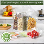 Vacuum Sealer Bags For Food - 100 Quart 11" x 16" - Commercial Grade BPA Free Bag - Durable Customized Size Food Vac Bags for