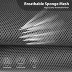 CAR PASS 3D Foam Leather Car Seat Covers Two Front Seats only, Air Mesh Thick Seat Covers, All Weather Car Seat Cover Comfort