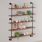 Floating Shelves for Wall Living Room Shelves Bookshelf Industrial Pipe Shelving Shelf Real Wood Planks 36 inch Rustic Wall S