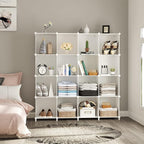 AWTATOS Cube Storage Organizer, 16 Cube Closet Organizer, Stackable Storage Cube Shelves, DIY Portable Closet Clothes Organiz
