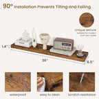 Dreamland 36Inch Floating Shelves for Wall, Rustic Wooden Floating Shelves for Bathroom|Bedroom|Kitchen, 2 Pack Deep Wall Mou