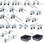 Triton Products LH3-KIT LocHook 30-Piece Zinc Plated Steel Hook and Bin Assortment for LocBoard