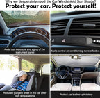 Moukeren 6 Pieces Car Windshield Sunshade Cover Set Car Window Sun Shades UV Rays Sun Visor Protector Auto Windshield Sunshades Cover for Van SUV Truck(Star)