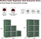 C&AHOME Cube Storage Organizer with Doors, 6-Cube Shelves, DIY Plastic Modular Bookshelf, Closet Clothes Storage Shelving Ide