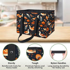 Reusable Grocery Bags Heavy Duty Shopping Bags Foldable Large Tote Bags with Long Handles & Hard Bottom