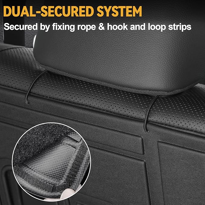 Floor Mats for Toyota Land Cruiser Prado 2024-2026, All Weather Floor Mats Trunk Cargo Liner with Backrest Protectors and Door Sill Guards Accessories, Full Coverage Set (Fit 5 Seats)