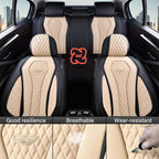 Coverado Automotive Seat Covers Front Seats, Seat Covers 2 Pack, Beige Car Seat Cover, Waterproof Auto Seat Covers, Car Seat 