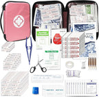 305Pcs Car First Aid Kit Refill Supplies for Business Home First Aid Emergency Kits for Office Business Compact Lovely Bag fo