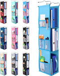 ABRA® 3 Shelf Hanging Locker Organizer for School, Gym, Work, Storage | Deep Shelves 6.5”x 9”| Eco-Friendly Fabric Healthy fo