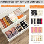 Drawer Organizer Clothes, 8 Pack Dresser Organizer Bins for Baby Clothes, Underwear Sock, Fabric Closet Organization and Stor