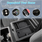 Center Console Organizer Compatible with 2025-2026 Toyota 4Runner (6th Gen) Interior Accessories, Cup Holder, Armrest Organizer Tray and Hidden Storage Box