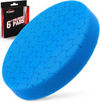 Blue Polish Pad, Buffing Polishing Pads, 1Pc 6.5 Inch Face for 6 Inch 150mm Backing Plate Compound Buffing Sponge Pads for Car Buffer Polisher Compounding, Polishing and Waxing