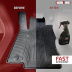 Gledring Rubber Car Mats Dry Wash Cleaner - Rubber Floor Mat Cleaner, Enviornment Friendly, Water Based, No Smell, does not M