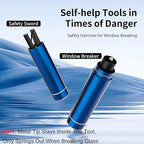 HHXS 2 Pack Window Breaker Seatbelt Cutter Car Window Breaker Safe Hammer Emergency Escape Tool, Glass Breaker Car Escape Too