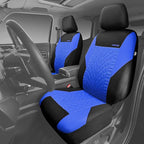 CAR PASS Car Seat Covers Two Front Only for Car, 3D Tyre Print Automotive Interior Covers, Airbag Compatible, Quick Setup Uni