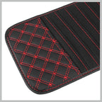 2pcs Car CD Visor Storage Cases Vehicle Sun Visor Organizer with 10 DVD Storage Sleeves Black with Red Line Replacement Car Parts