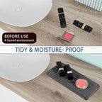 3PCS Water Absorbing Stone Tray, Fast Drying Stone Sink Tray, Stones Soap Trays, Water Absorbent Diatomite Trays, Diatomite C