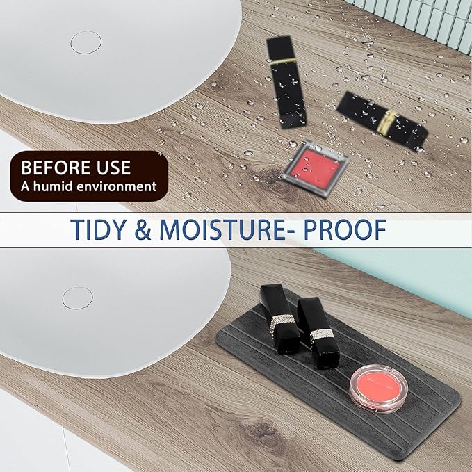 3PCS Water Absorbing Stone Tray, Fast Drying Stone Sink Tray, Stones Soap Trays, Water Absorbent Diatomite Trays, Diatomite C