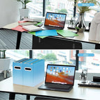 Oterri Cardboard File Organizer Box for Hanging File Folders Letter Size,File Box for Computer Desk,File Cabinet,Working Home