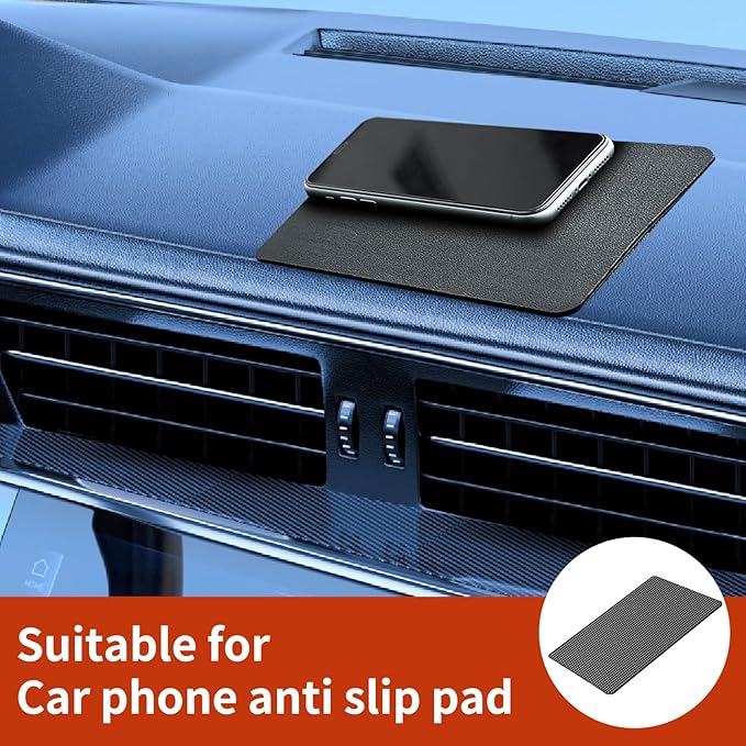 2 Pcs Car Dashboard Non Slip Mat,10.61" X 5.91" Dashboard Cell Phone Pad High-Temp Resistant & Washable Anti-Slip Dash Pad Su