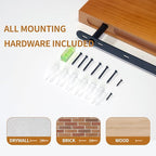 Floating Shelves for Wall 16 Inch Solid Real Wood Shelves Set of 2 Rustic Farmhouse Wall Mounted Wood Shelf for Bedroom Livin