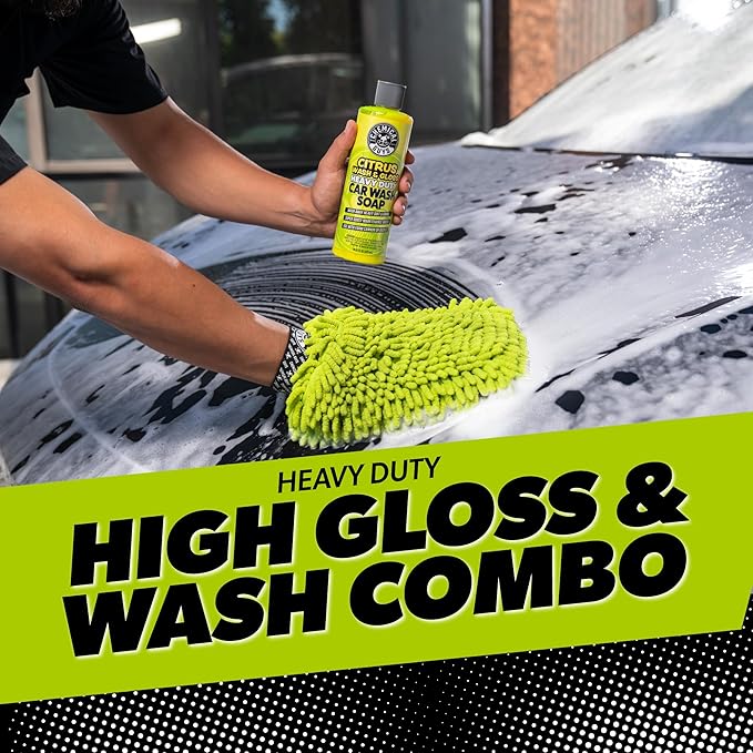 Chemical Guys Car Cleaning Kit - With Car Wash Soap, Wheel Cleaner, Total Interior, Car Wash Mitt - Interior and Exterior Was