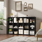 UNKU Cube Storage Organizer, 16 Cube Closet Organizer Storage Shelves, DIY Stackable Bookcase, Clothes Organizer Shelf for Cl
