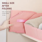 Homsorout Storage Bins for Shelves - Large Trapezoid Closet Shelf Organizer, Fabric Organization Bins with Handles, Storage B