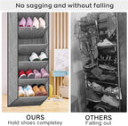 SLEEPING LAMB Shoe Rack for Door with Large Deep Pocket, Over The Door Shoe Organizer for Closet, Dorm and Narrow Hanging Sne