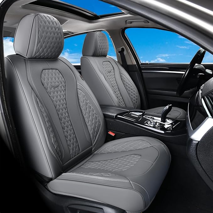 Coverado Seat Covers, Car Seat Covers Front Seats, Gray Car Seat Cover, Waterproof Car Seat Covers, Car Seat Cushion, Front C