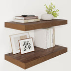 Vivelove 12 Inch Deep Floating Shelves for Wall, 24" X 12" X 2" Floating Shelf, 2 Inch Thick Shelf for Bathroom Bedroom Kitch
