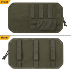Car Sun Visor Organizer, Tactical Sunvisor Organizers Storage Covers for Trucks, Molle Panel with Pockets Zipper Visor Storage Pouch Accessories, Fits Most Vehicles, SUVs & Jeeps (RG)