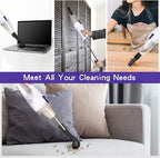 Intercleaner Corded Vacuum Cleaner, 15KPa Powerful Suction with 400W Motor, 12 in 1 Lightweight Bagless Stick Vac with Handhe