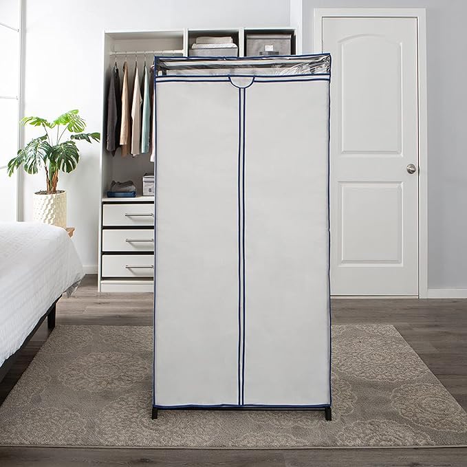 Simplify 36" Wide Portable Closet | Great for Clothes | Accessories | Heavy Duty | Hanging Rod | Easy to Assemble | Dimension