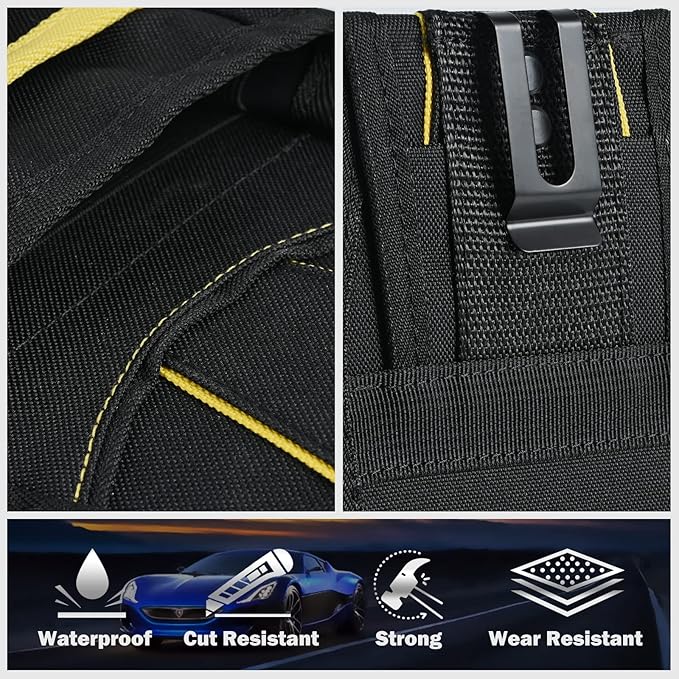 EHDIS Organizer Tool Pouch Multi-Purpose Wrapping Tool Bag Mini Work Holder Heavy-Duty Small Organizer for Car Window Tint Film Installer